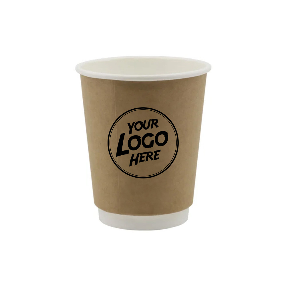 Papierové poháre dvojvrstvové s vlastným logom