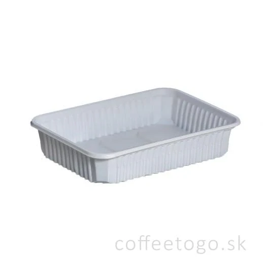 Hranatá miska, biela vanička STRONG 500 ml / 50 ks