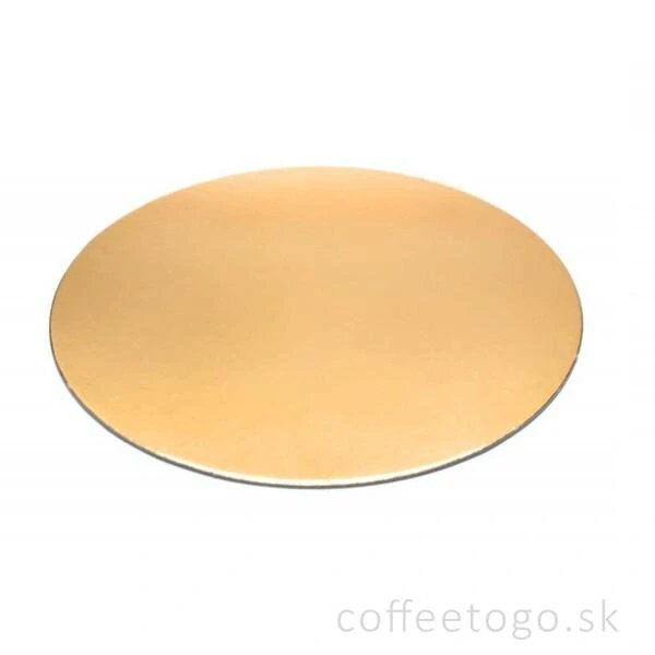 Zlatá lepenková podložka 24 cm / 10 ks