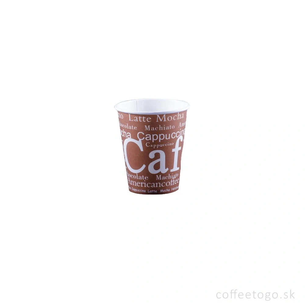 Hnedý kávový pohár 180ml / 50 ks