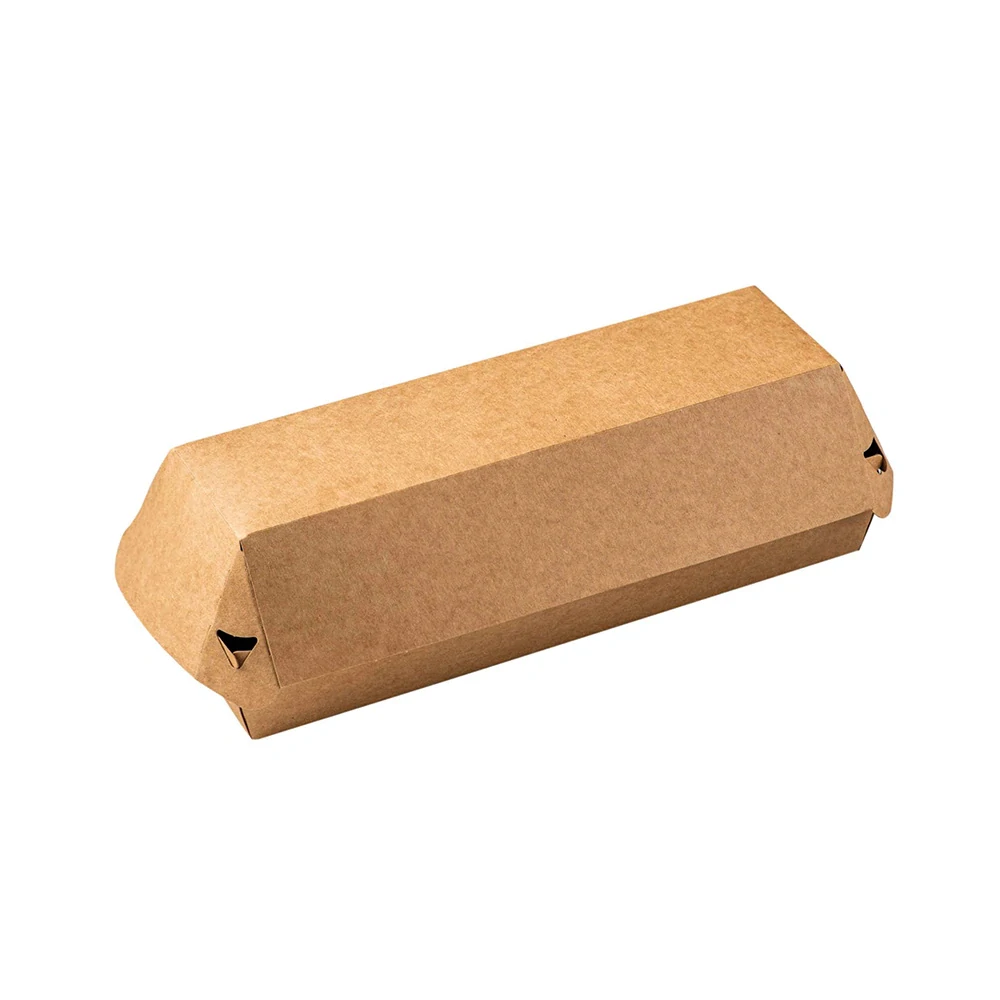 Hot Dog/Grilovací box KRAFT 220×70×75mm / 100 ks