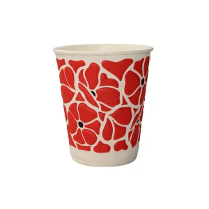 Papierový pohár AQUA POPPY 3D 250ml 100% ECO / 30 ks