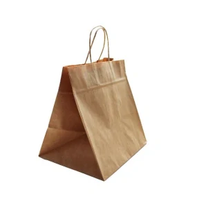 Papierová taška hnedá s krútenými ušami – EXTRA SILNÁ 33x33+17,5cm / 250 ks