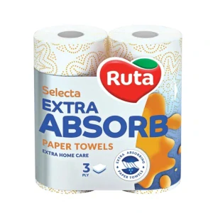 Papierová utierka RUTA EXTRA Absorb na rolke 12,08m 2 vrstv. / 2 ks