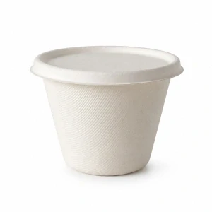 Viečko na menübox z cukrovej trstiny 450 ml – polievková nádoba „114 mm“ / 50 ks
