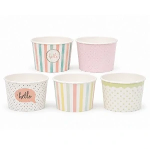 Zmrzlinový pohár z papiera 245 ml Pastelle / 25 ks