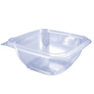 Štvorcová miska priehladná 16x16cm 500 ml bez vrchnák DEFHY / 50 ks