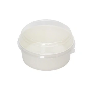 Viečko na šalátovú papierovú misku 750ml priehladné PET vysoké / 50ks