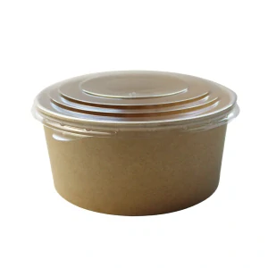 Viečko na šalátovú papierovú misku 1100ml priehladné PET / 50ks