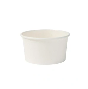 Zmrzlinový pohár z papiera 360 ml biely / 25 ks