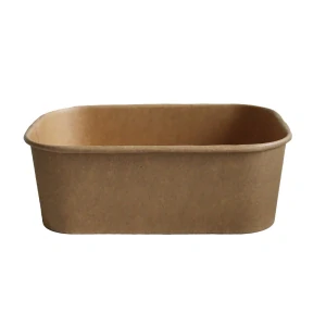 Papierová vanička hranatá Kraft MALMÖ 750ml / 50 ks