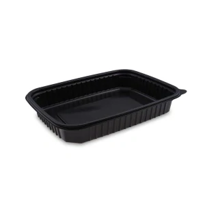 Hranatá miska, čierna vanička WX 1200 ml / 50 ks