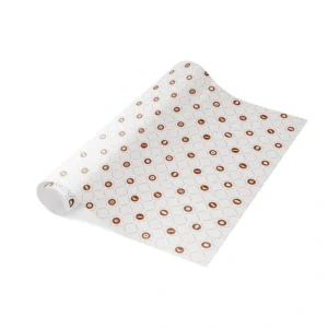 Baliaci papier cukrársky, biely s motívom v rolke 50x660cm / 1 ks