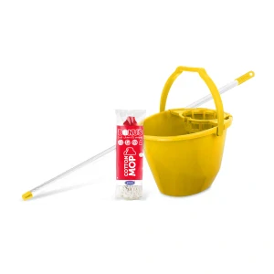 Súprava na mopovanie CottonMOP XL s vedrom, žltá - BONUS / 1 súprava