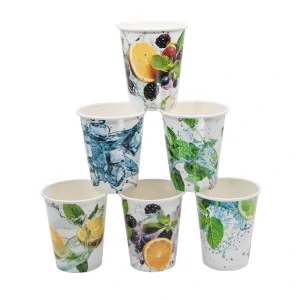 Papierový pohár na nealko FRESH MIX 300ml / 50 ks